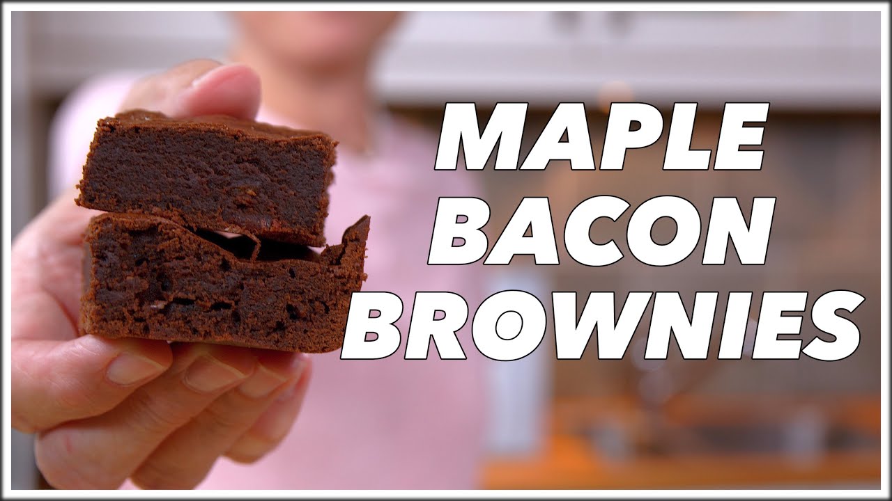 Maple Bacon Brownies Recipe - Glen And Friends Cooking
