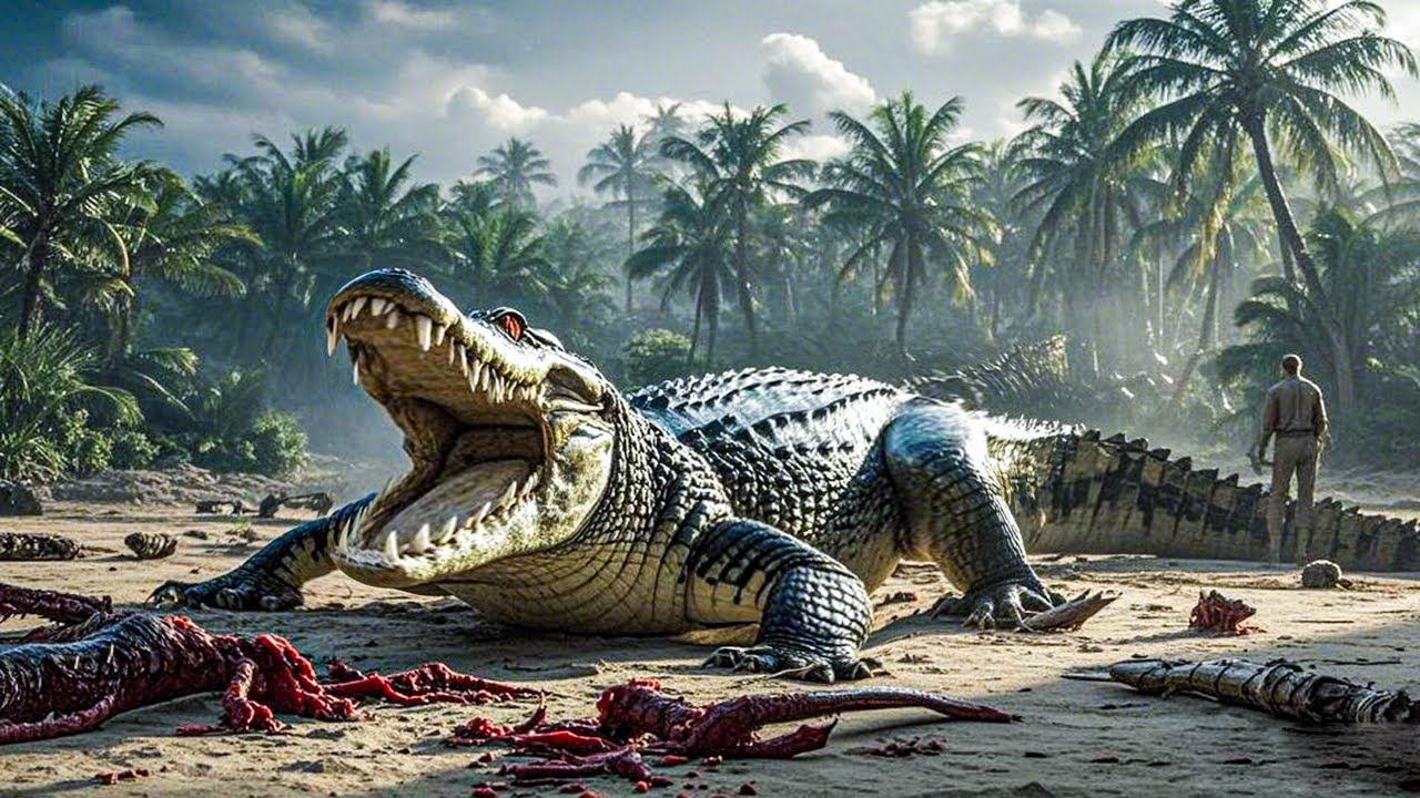 【高光合集】荒岛竟爆发变异生物！巨型食人花、凶残巨鳄接连来袭！【巨鳄 Mega Crocodile】| 冒险/动作 | 经典大本营