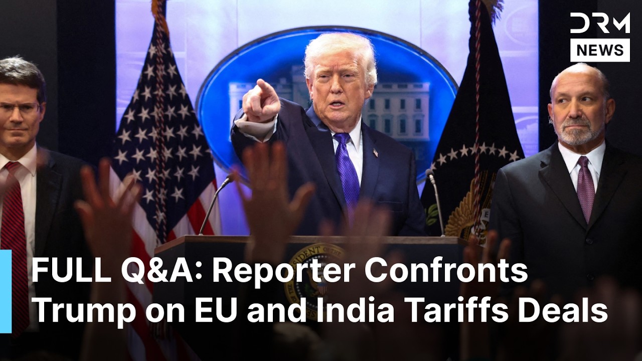 FULL Q&A: Reporter Confronts Trump Over EU and India Tariff Deals After Supreme Court Ruling | AC1B
