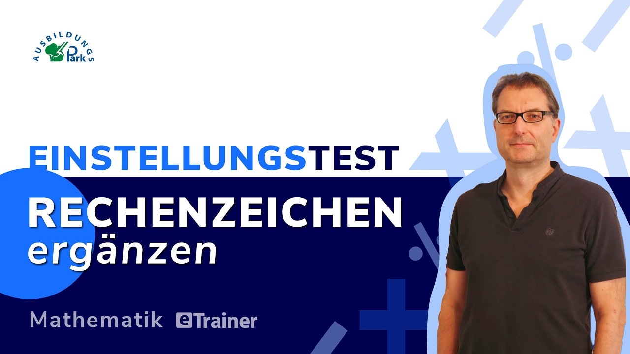 Einstellungstest Rechenzeichen erg&auml;nzen &ndash; 3 typische Aufgaben erkl&auml;rt #mathematik #einstellungstest