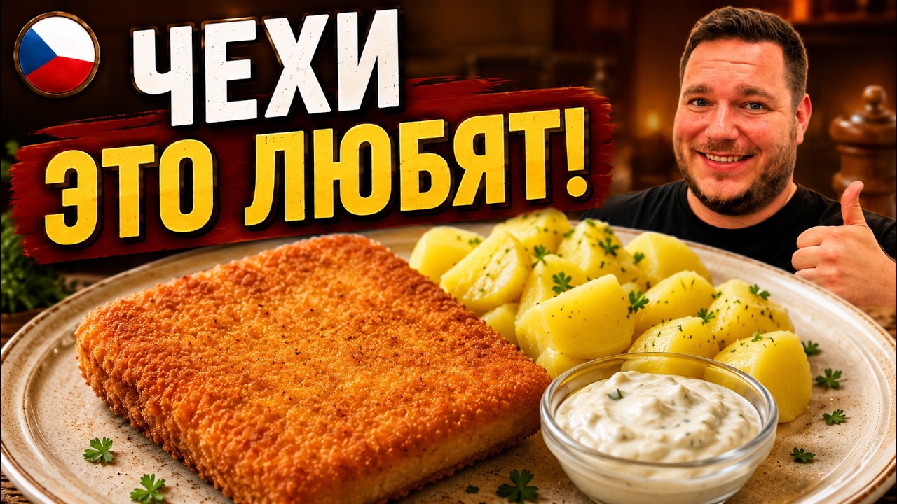 Жареный сыр - самое любимое блюдо в Чехии! «СМАЖАК»