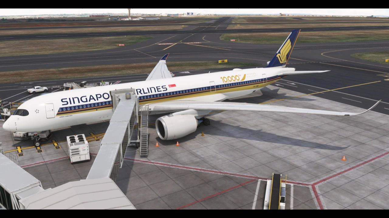MSFS20 - INI A359 - Heavy High Altitude Departure From Johannesburg RW03L - SIAV Group - SQ481