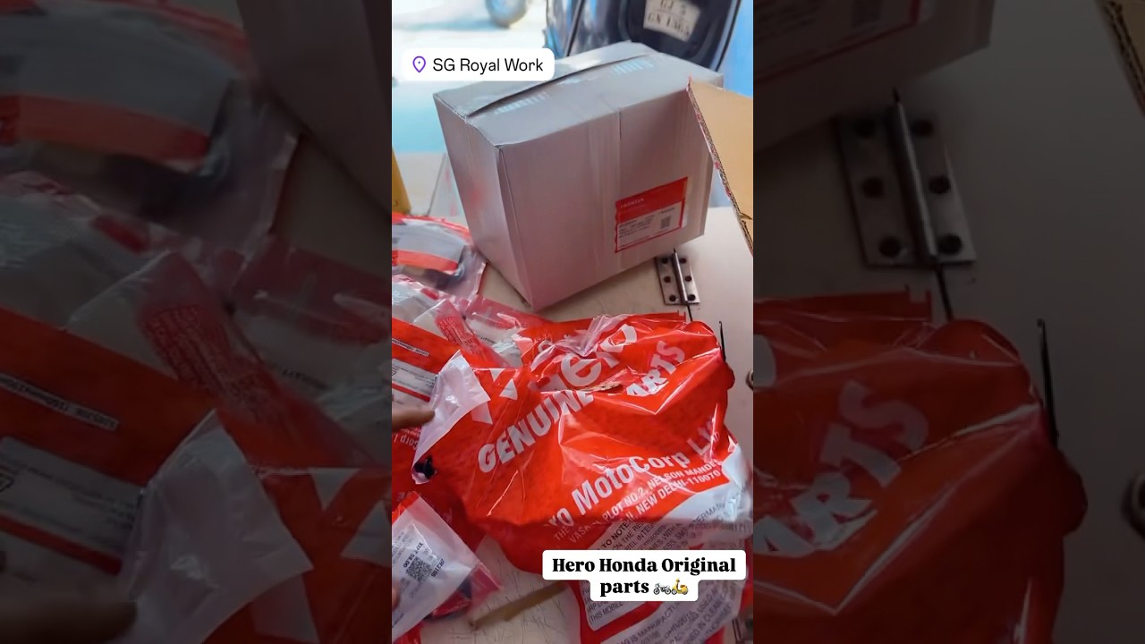 Hero Honda Original parts 🔥🔥🏍️|| Shreenathji auto Surat. #parts #new #original #shorts #amazing