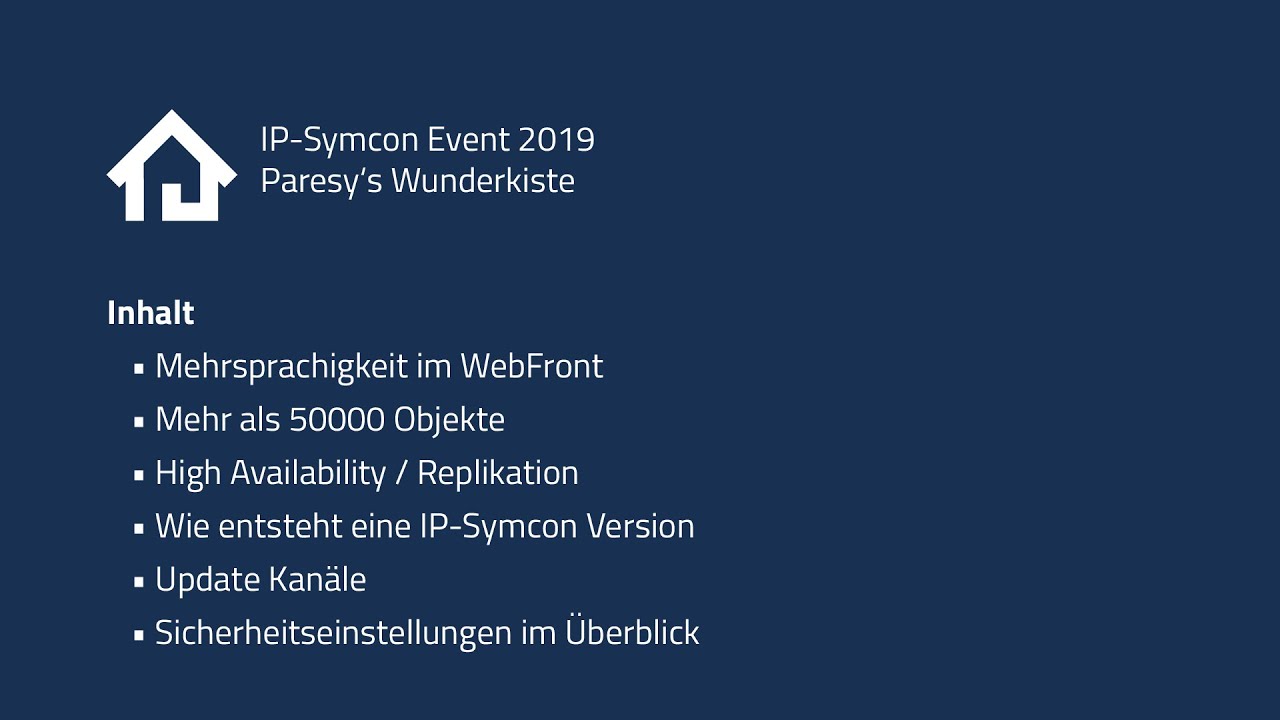 IP-Symcon Event 2019 - Paresy's Wunderkiste