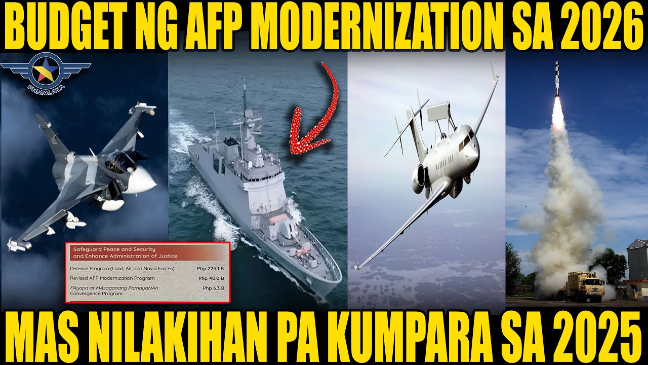 GOOD NEWS: BUDGET PARA SA AFP MODERNIZATION MAS TINAASAN PA SA 2026