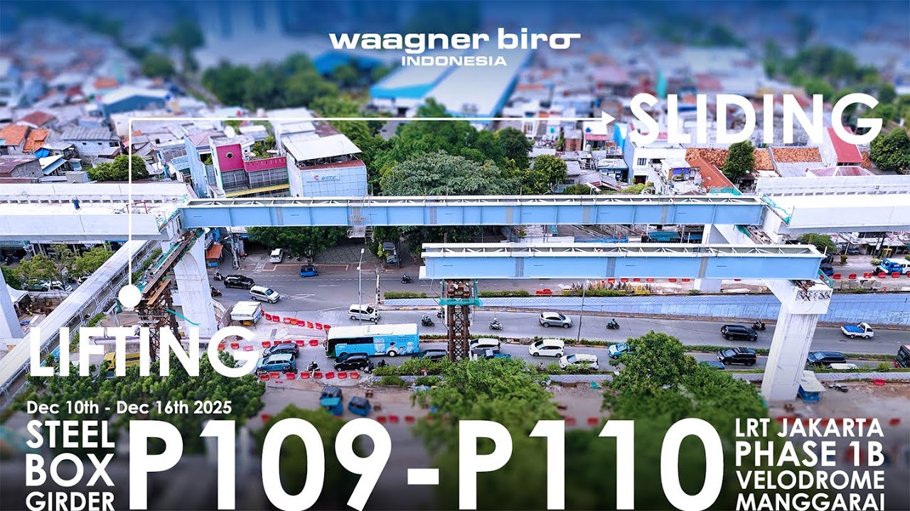 UPDATE LRT JAKARTA FASE 1B VELODROME - MANGGARAI | P109-P110 | 16 DESEMBER 2025