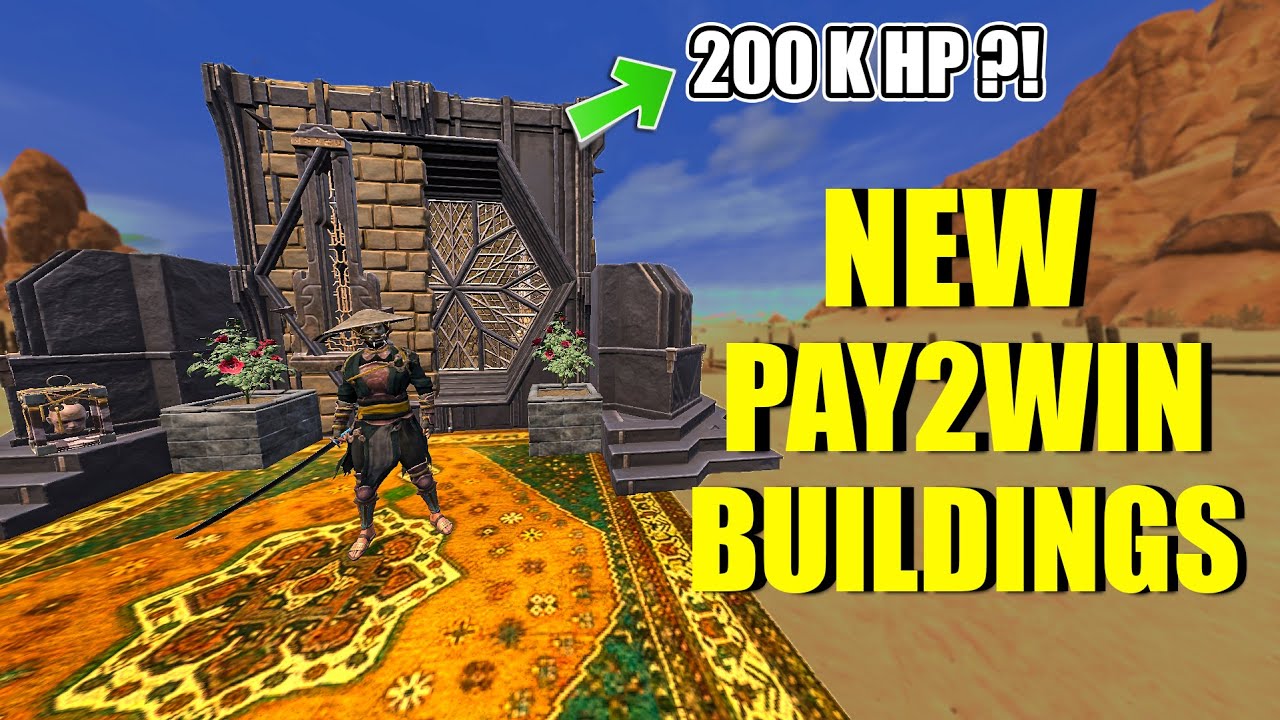 New Pay To Win Buildings In Battle Pass & Bazzar - Huge Hp Diffrance : Conan Exiles Tutorial