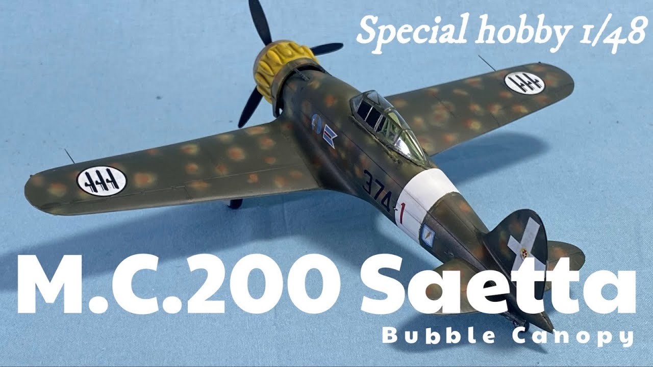 M.C.200 Saetta /bubble canopy (Specialhobby 1:48)