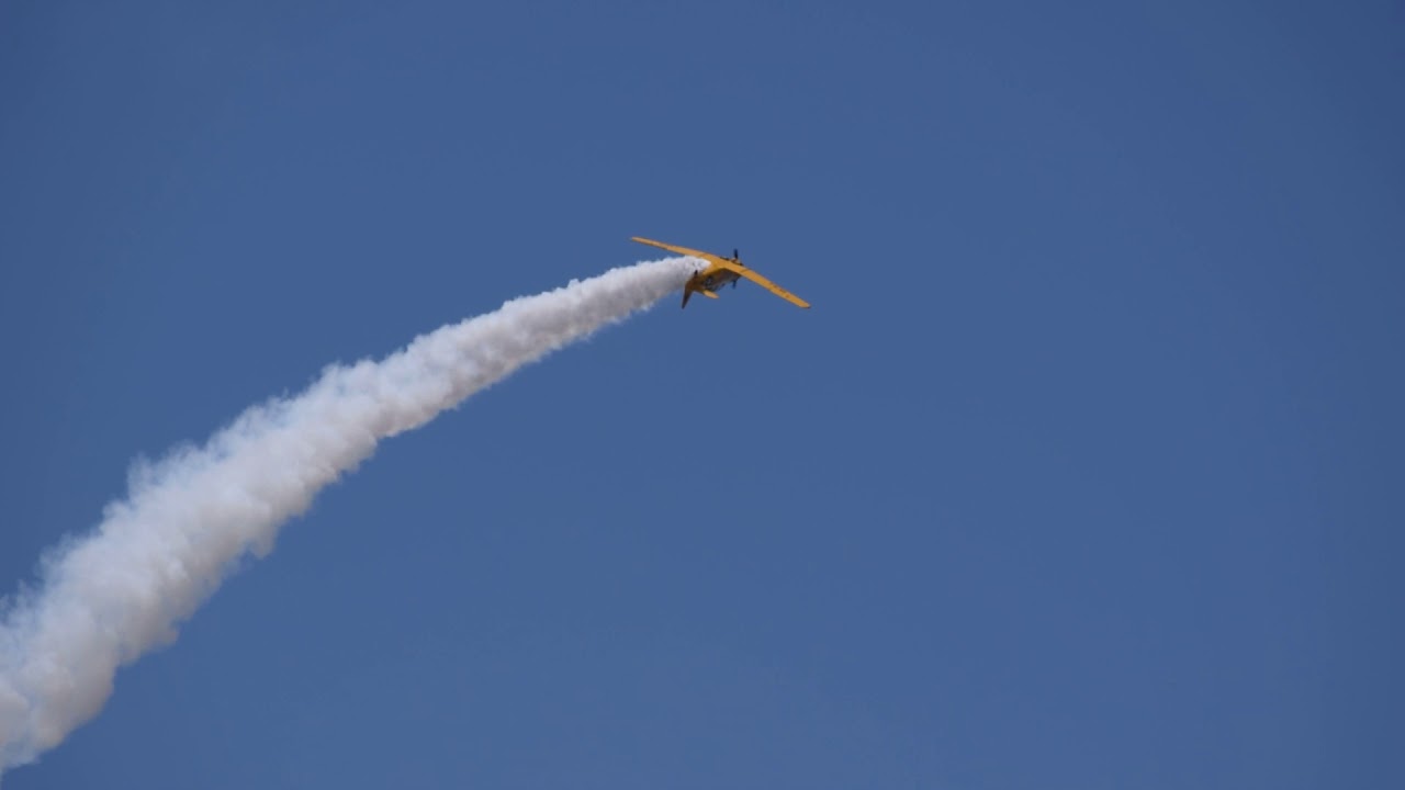 Musal Air Show 2018 - Apresenta&ccedil;&atilde;o do avi&atilde;o T6