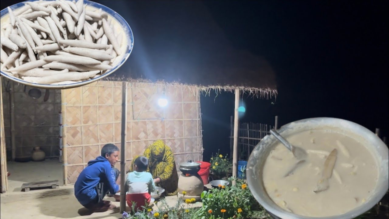 বছরের শেষ শীতের কলা পিঠা বানালাম || Villfood by Laki