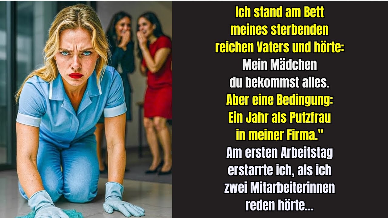 Mein Vater hinterließ mir Millionen – aber nur, wenn ich 1 Jahr als Putzfrau arbeite