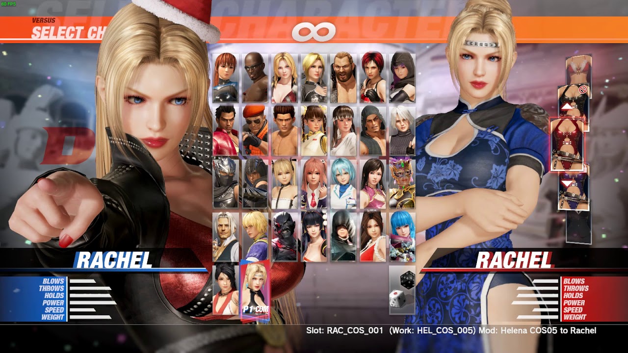 Dead or Alive 6 (PC) - MOD - More Costumes for Rachel