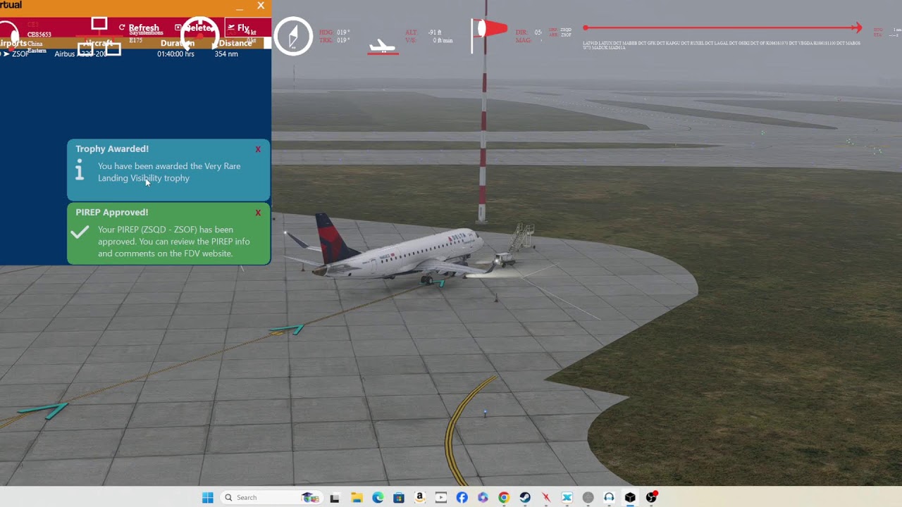 X-Plane 12 12.4 b4  XCrafts Embraer E175  ZSQD/ZSOF   Say intentions Traffic Global