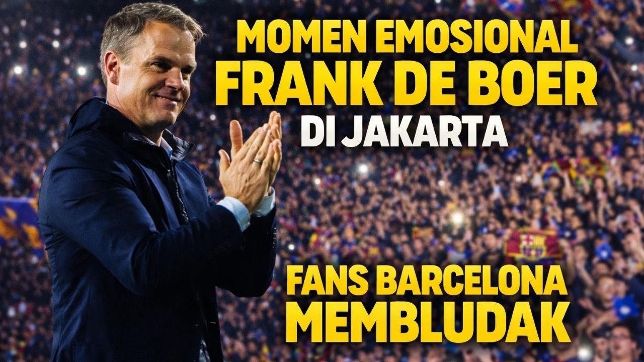 MOMEN EMOSIONAL FRANK DE BOER DI JAKARTA, FANS BARCELONA MEMBLUDAK