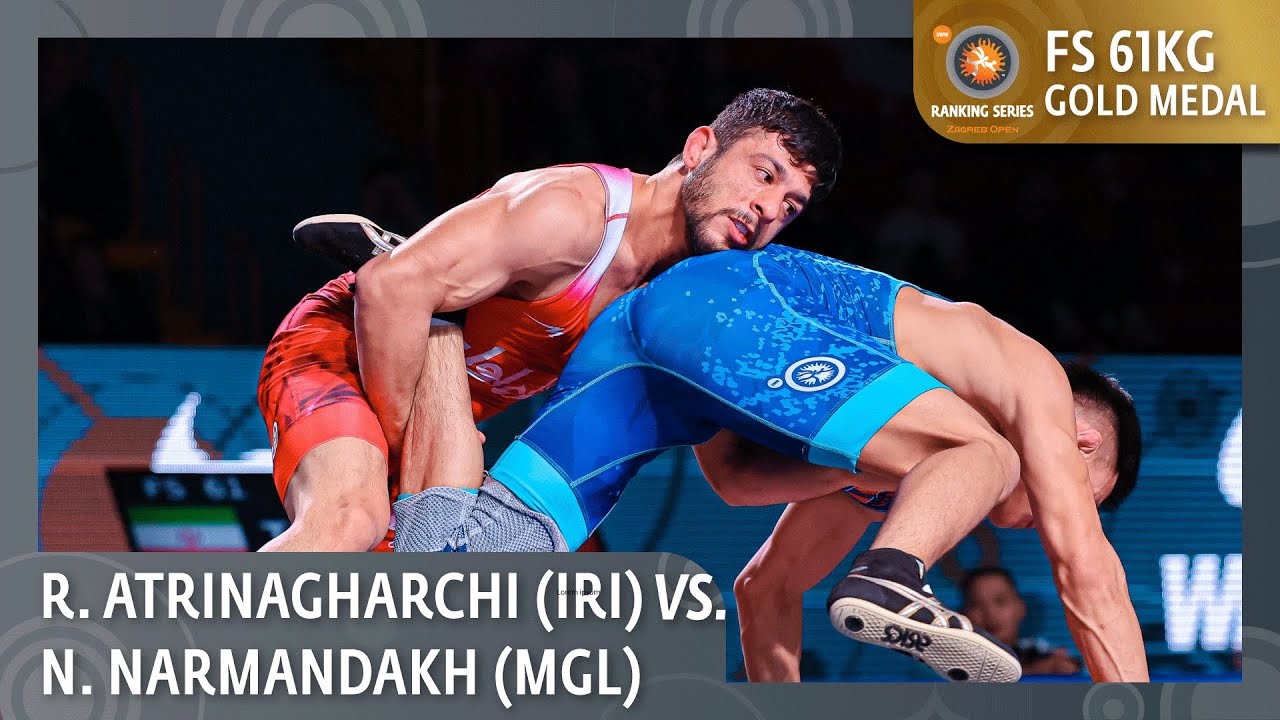 Gold Medal • FS 61Kg • Reza Ahmadali ATRINAGHARCHI (IRI) vs. Narankhuu NARMANDAKH (MGL)