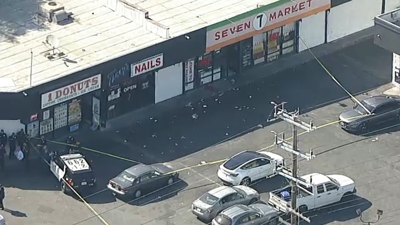 5 people hurt in possibly gang-related shooting in LA, police say