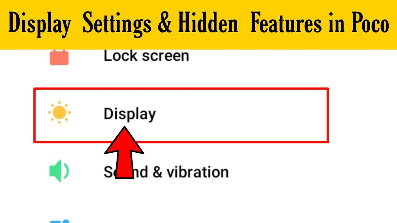 Customize Your Poco Display: A Complete Guide to Display Settings