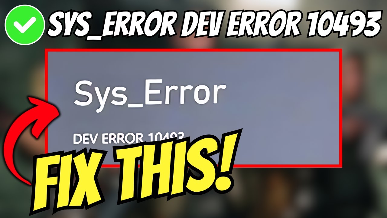 How to Fix Black Ops 6 Sys Dev Error 10493