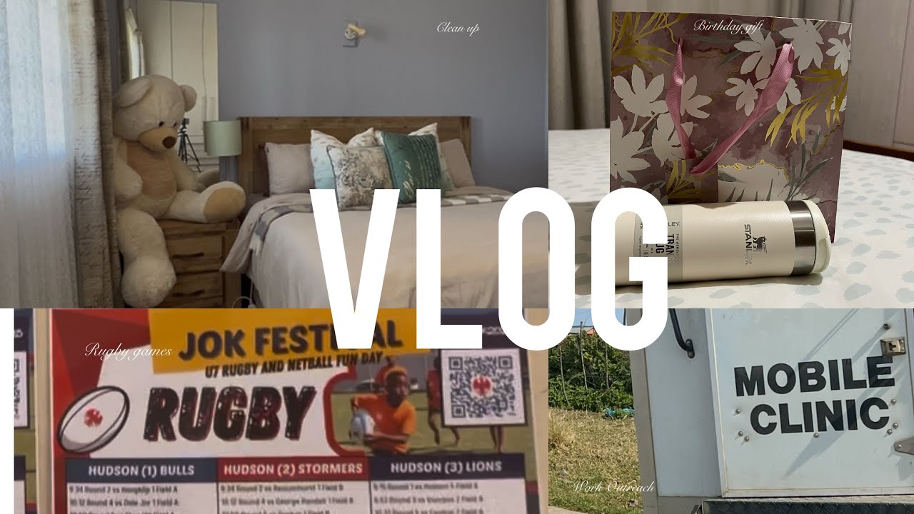 VLOG | Clean with me, Clothing haul, Rugby game, Let us go to work  and much more….SA YOUTUBER 