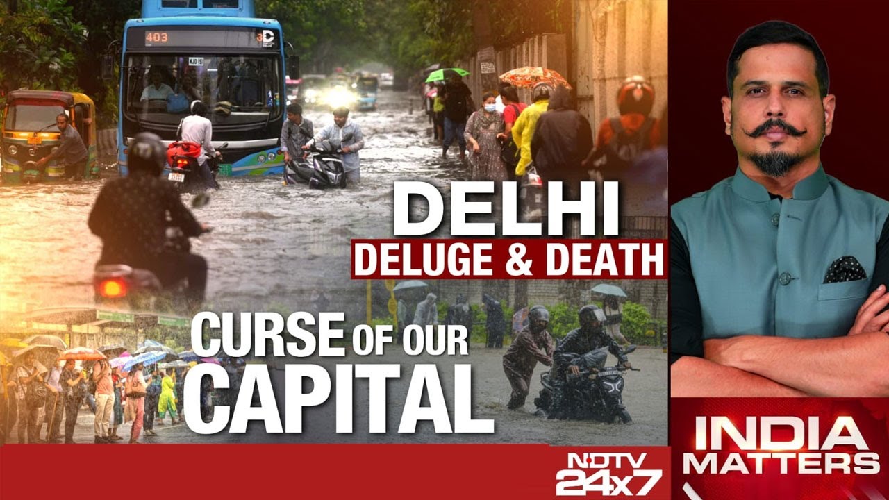 Delhi Rain News | Terrifying Accident In Heart Of Delhi, Biker Dies After Tree Falls On Him