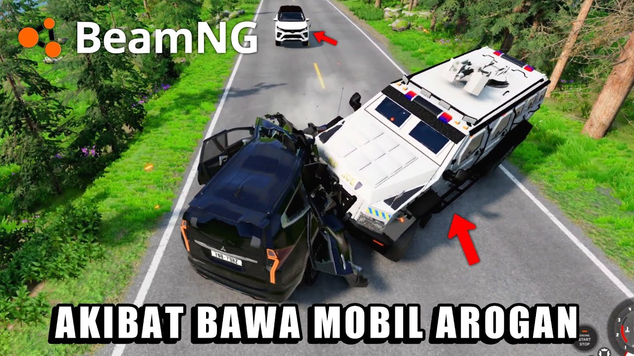 Dari Kecelakaan Mobil Akibat Ugal Sampe Kecelakaan Beruntun Ditabrak Truk - BeamNG Drive Indonesia