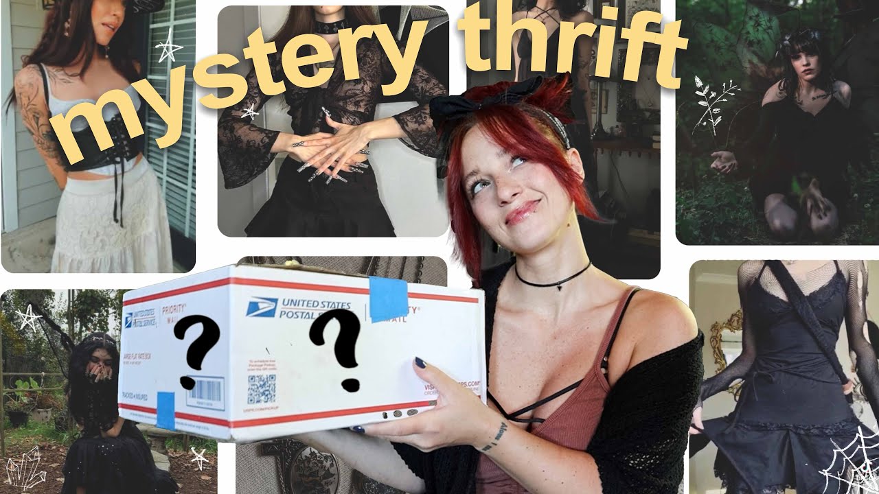 i bought a GOTH FAIRY mystery thrift box