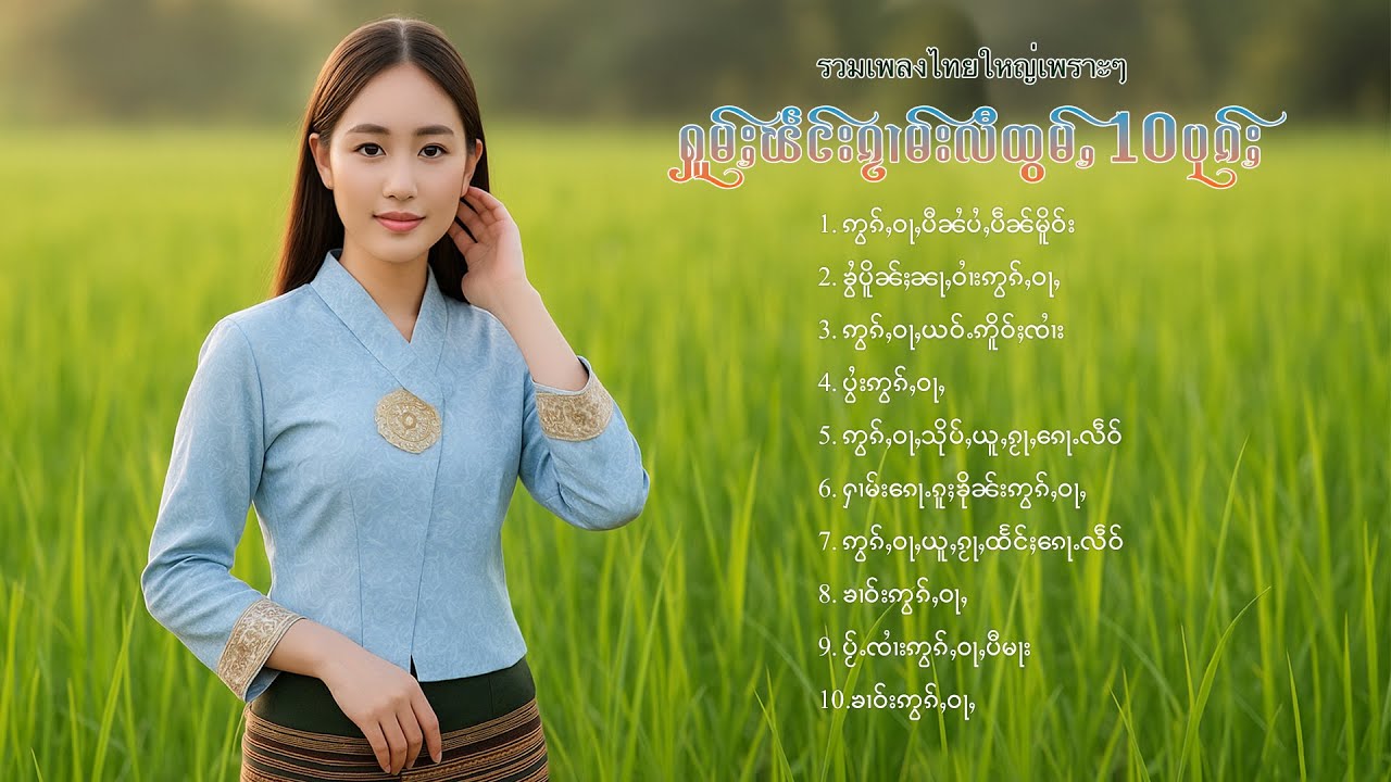 เพลงไทยใหญ่เพราะๆ | ႁူမ်ႈၽဵင်းၵႂၢမ်းလီထွမ်ႇ 10 ပုၵ်ႈ