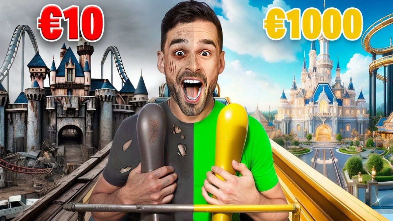&euro;10 vs &euro;1000 Pretpark! *Experiment*