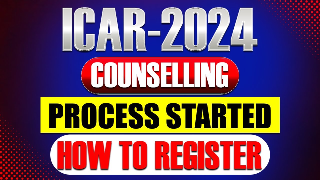 ICAR 2024 COUNSELLING REGISTRATION PROCESS STARTED | HOW TO REGISTER #cuet2024 #cuetcounselling