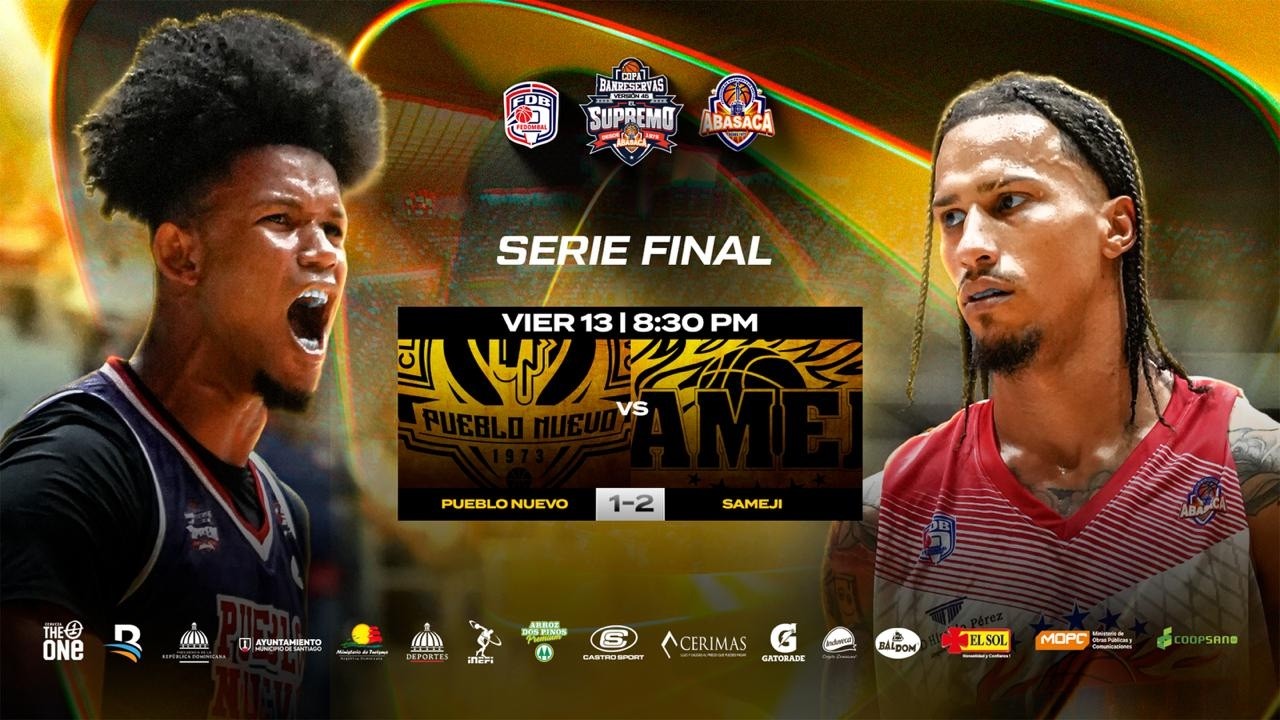 PUEBLO NUEVO vs SAMEJI / Serie Final ¨SUPREMA¨ / Torneo de Baloncesto Superior de Santiago /ABASACA