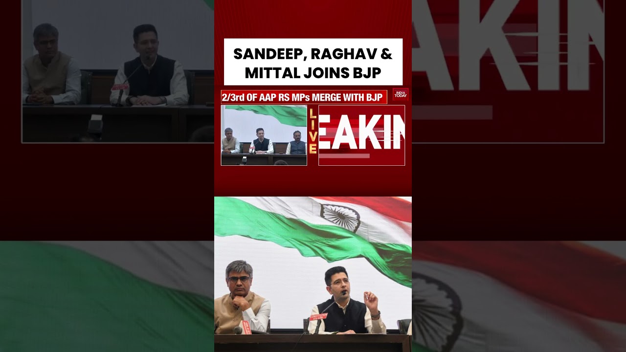 BREAKING NEWS: AAP leaders Raghav Chadha, Sandeep Pathak, Ashok Mittal join BJP #aap #bjp #raghav