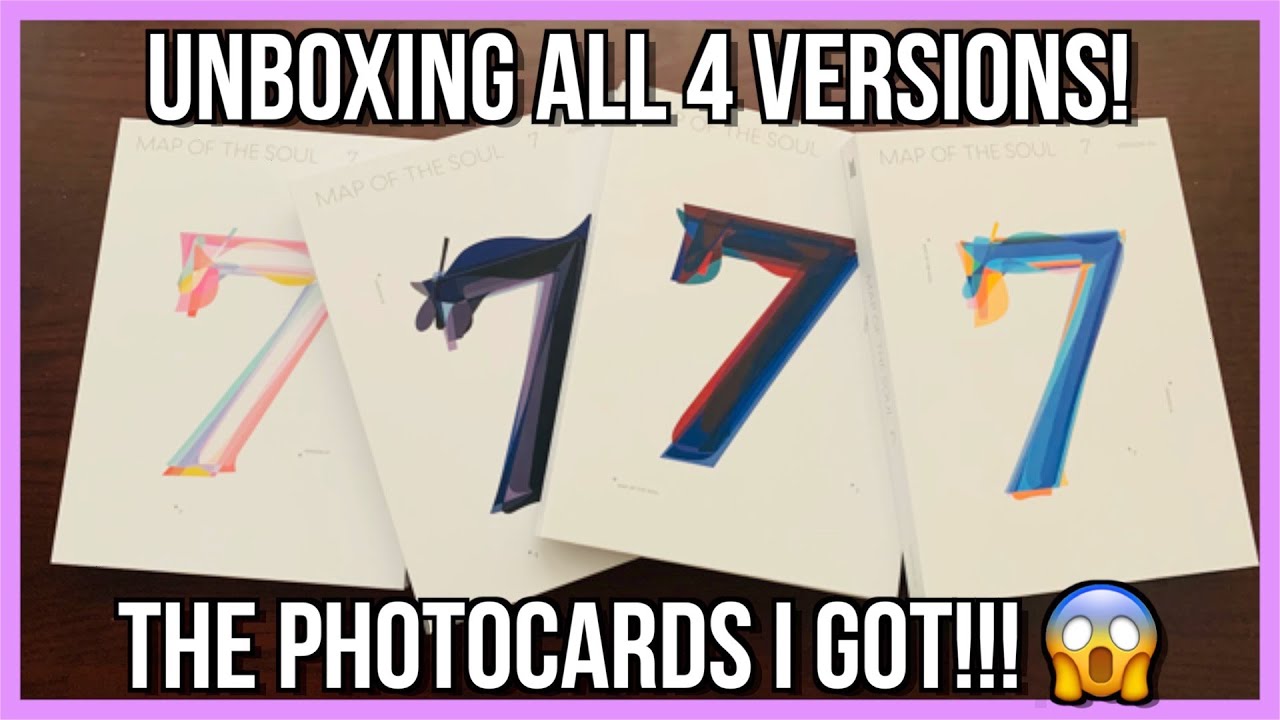 РАСПАКОВКА АЛЬБОМА BTS MAP OF THE SOUL 7 | ВСЕ 4 ВЕРСИИ!