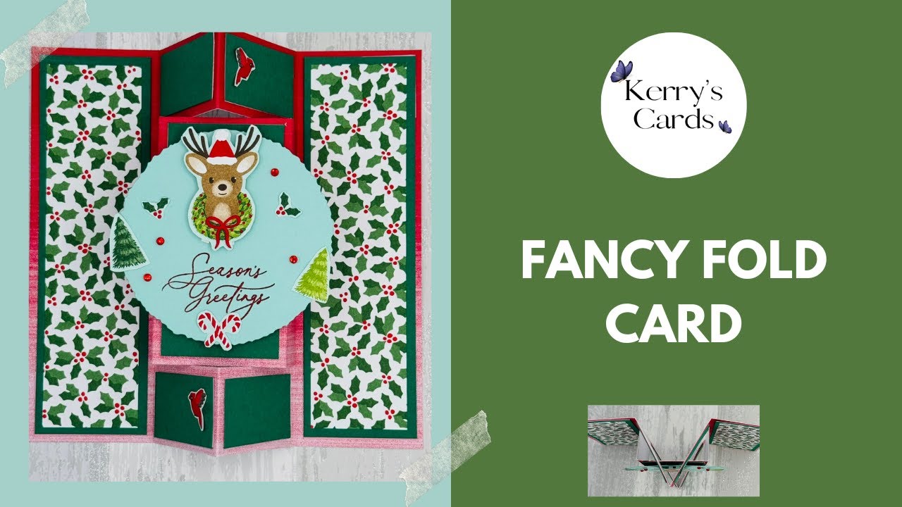 Fancy fold card | Kerry's Cards |  Fun fold using pre-made card |