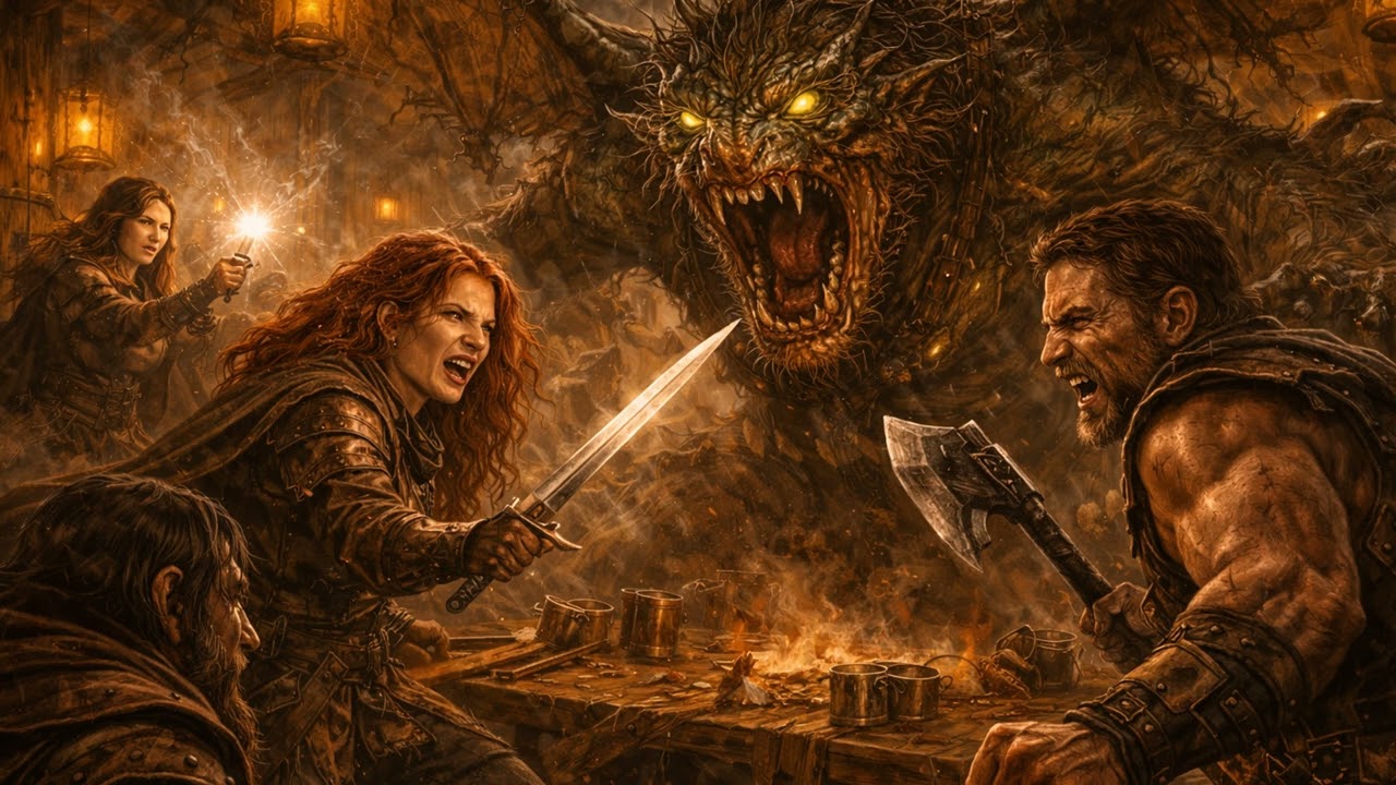 Fantasy Medieval Folk - Last Stand at the Broken Keg