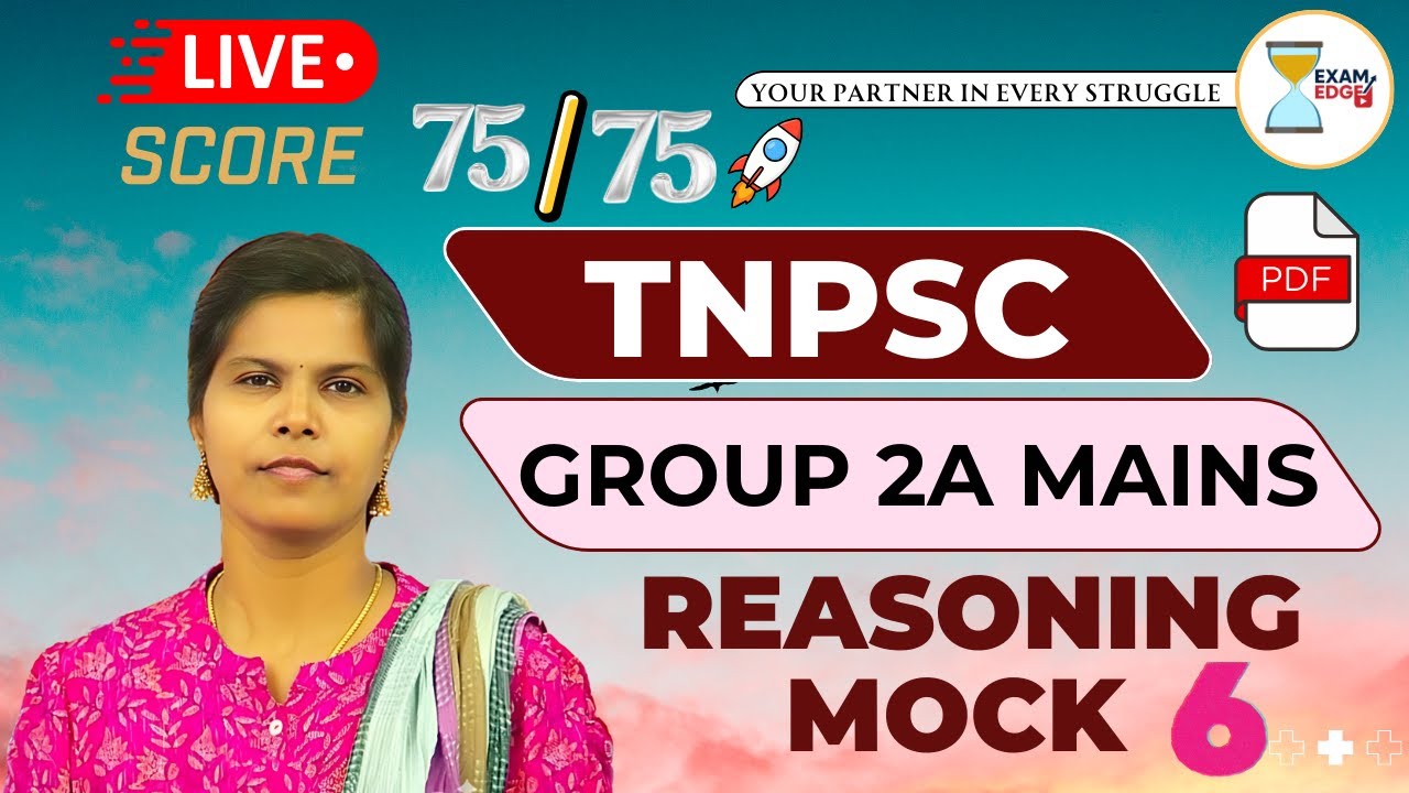 TNPSC Group 2A Mains Reasoning 2026 - Revision Mock 6 #tnpsc #group2amains #divyareasoning