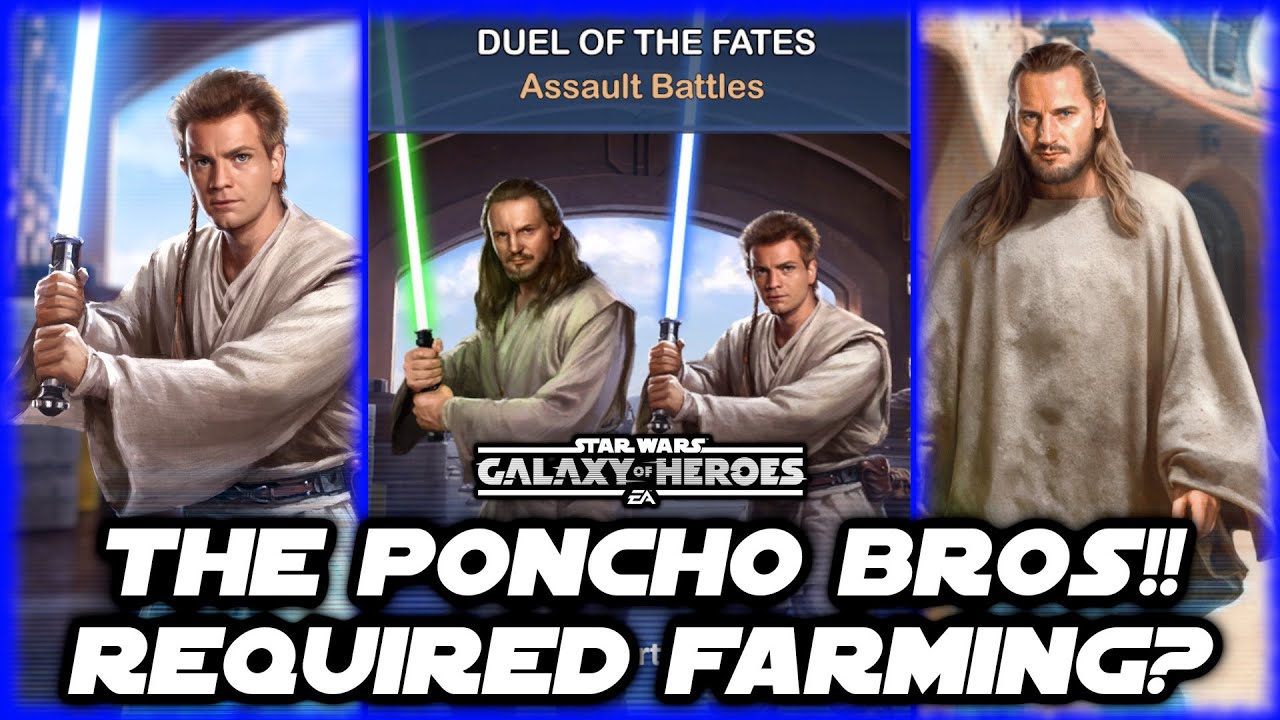 Are The Poncho Bros (Master Qui Gon & Padawan Obi Wan) Required Farms in SWGOH?