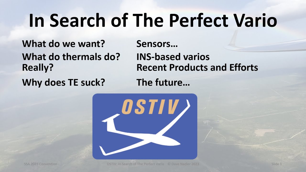 In Search of The Perfect Vario - 2023 OSTIV/SSA Lecture