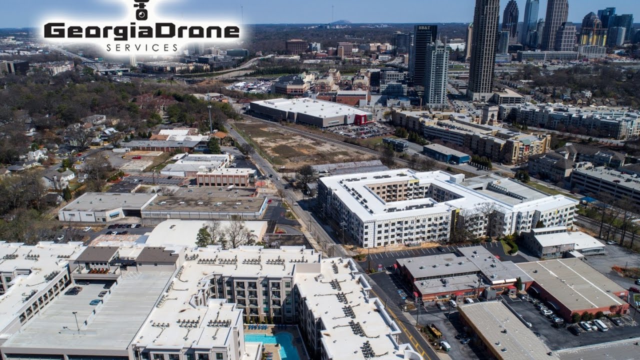 Atlanta Construction Progress Drone Video 3-4-17