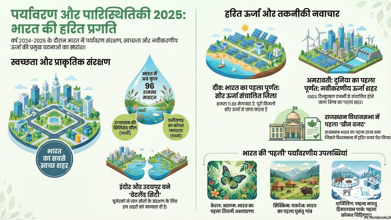 पर्यावरण 2025 | environment current affairs 2025 in hindi | yearly current affairs 2026 |
