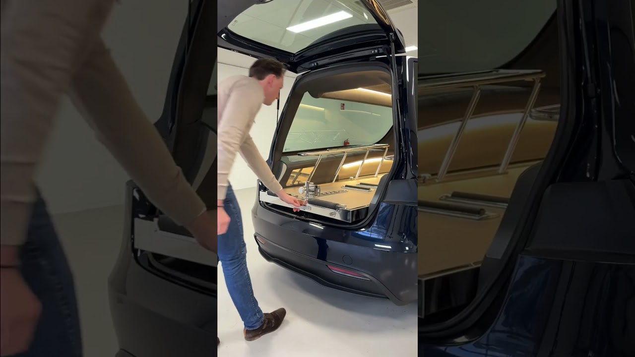 Tesla Model 3 E-Hearse - DeeplBlue Drone Shots