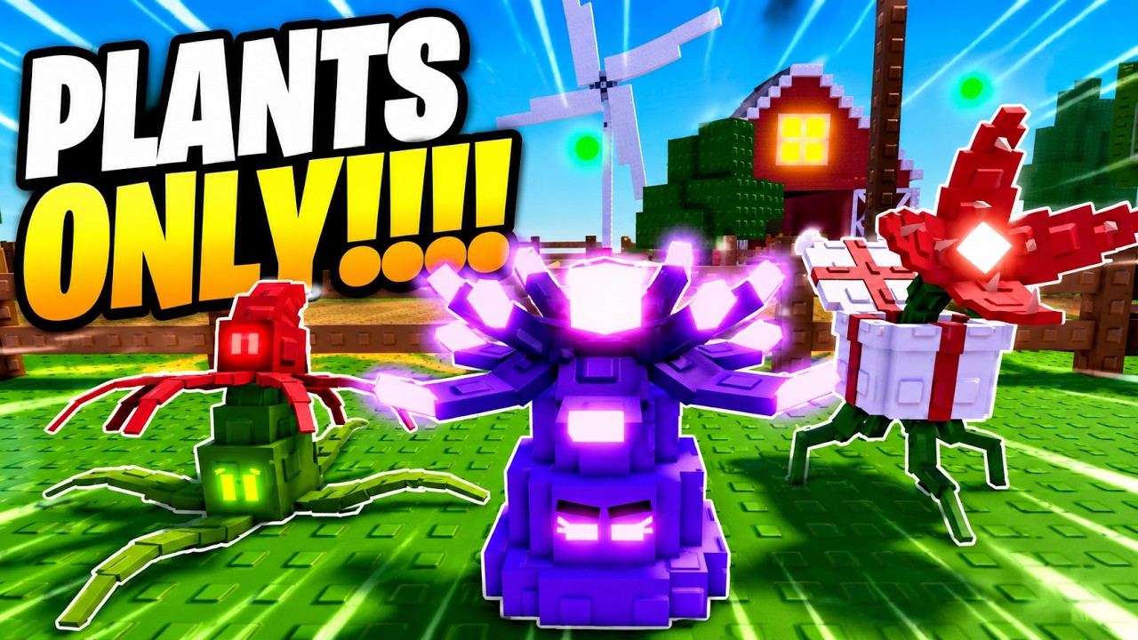 Сможет ли команда только из растений пройти испытание &laquo;Апокалипсис&raquo; в Garden Tower Defense!