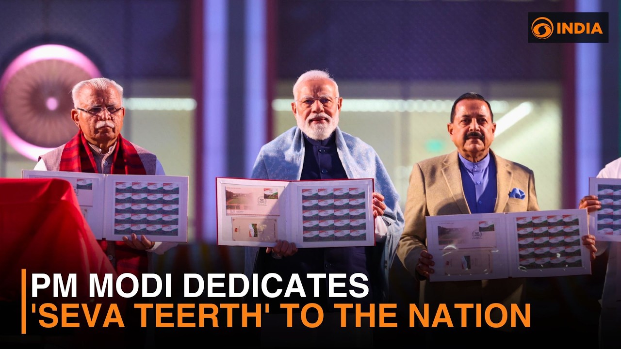 PM Modi dedicates 'Seva Teerth' to the Nation & more updates | DD India live | 9 PM IST