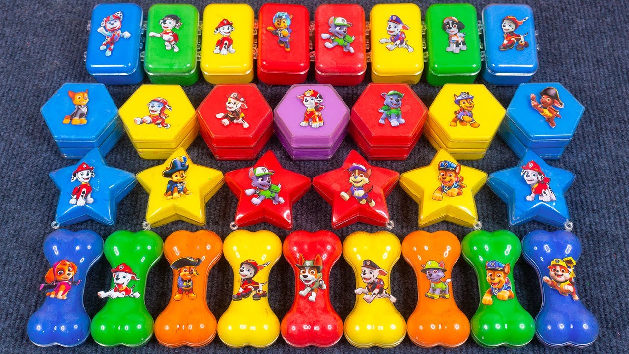 Paw Patrol Rainbow Slime Bubble Pop! Skye, Chase & Marshall with Satisfying ASMR🎉