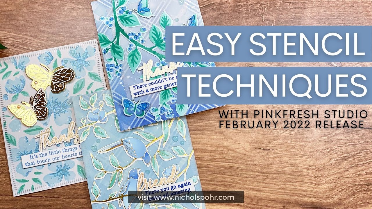 Easy Stenciling Techniques (Pinkfresh Studio)