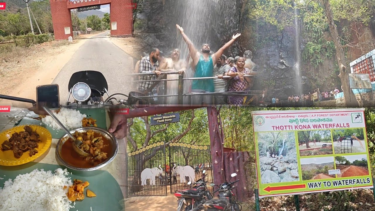 Kailasa Kona Falls weekend travel vlog 90 km near Chennai l ThottiKona falls l Nattu kozhi Sapadu