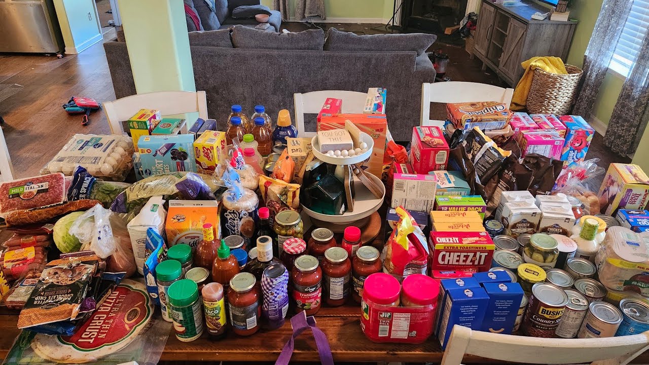 Once a Month Grocery Haul For Our Large Family of Eight!!
