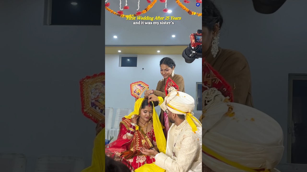first wedding after 25 YEARS my sister&rsquo;s🥹 #ashortaday #sister #pahadi #wedding #shorts #minivlog