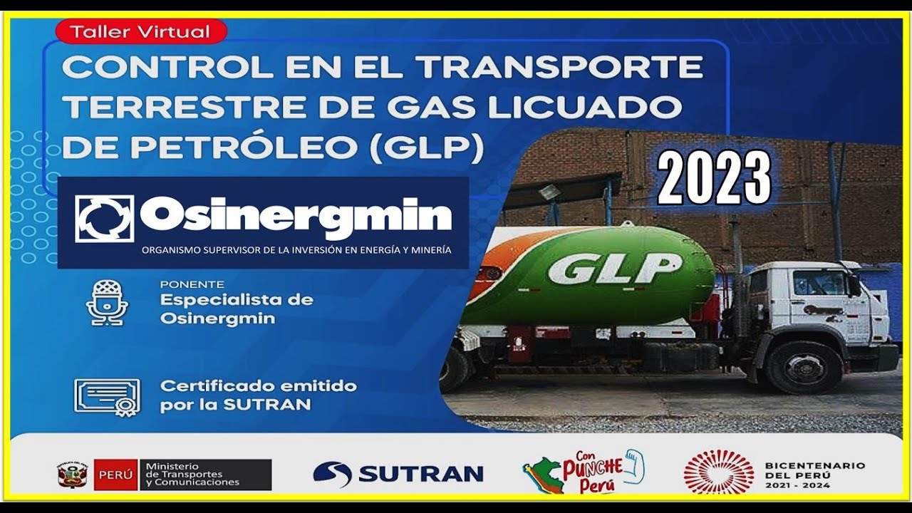 CONTROL EN EL TRANPORTE DE GAS LICUADO DE PETROLEO GLP. REQUISITOS UNIDADES CISTERNAS. PERU 2023