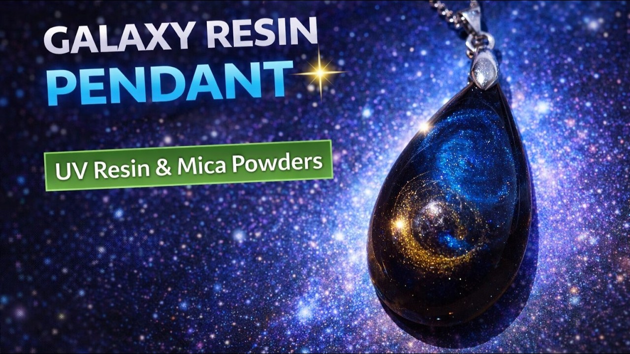 DIY Galaxy Pendant Resin Jewelry Making