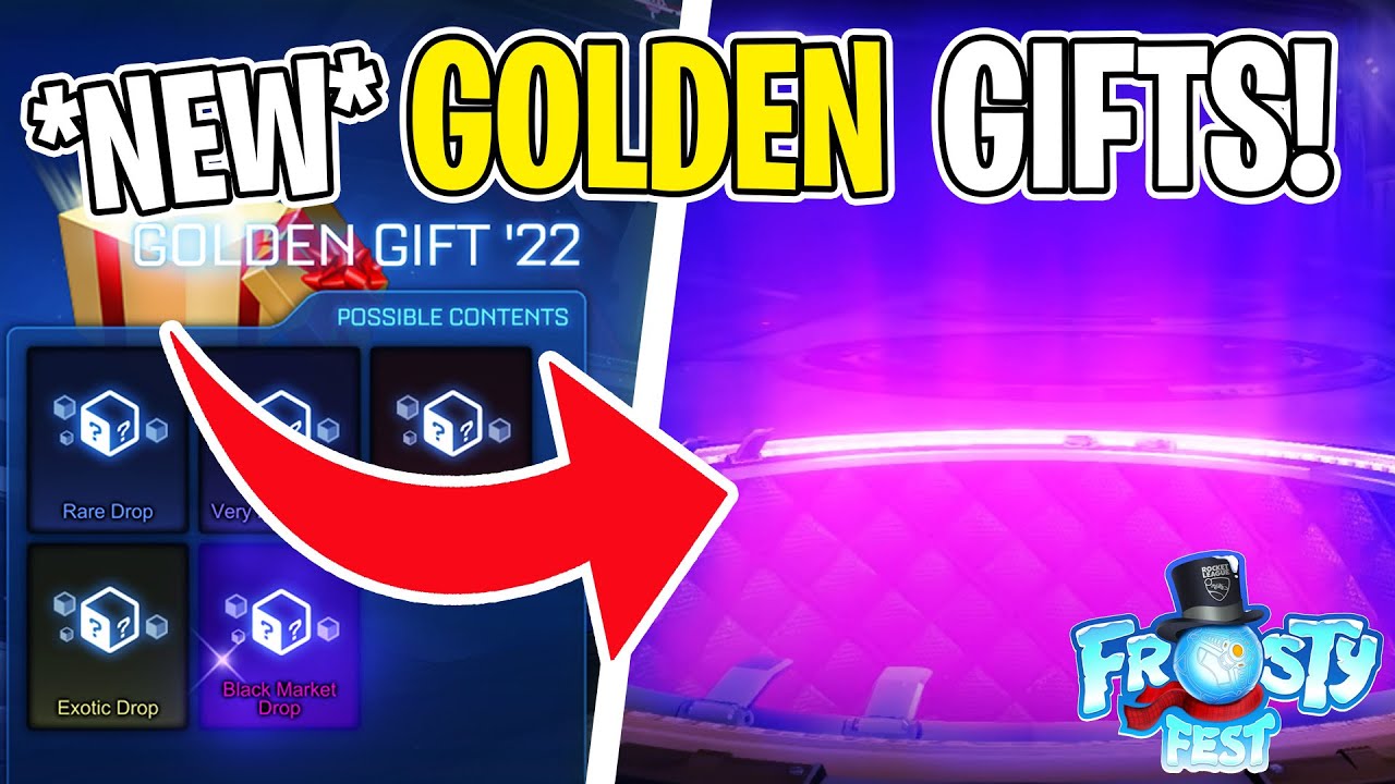 I OPENED 10 *NEW* GOLDEN GIFT '22 CRATES IN ROCKET LEAGUE!  | FROSTY FEST EVENT